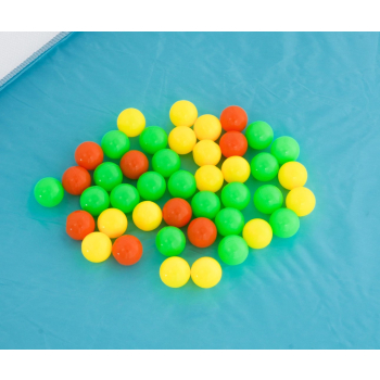 Kojec Wieloryb do zabawy dla dzieci 3m+ Ścianki z siatki + Wejście na zamek + 40 Piłeczek